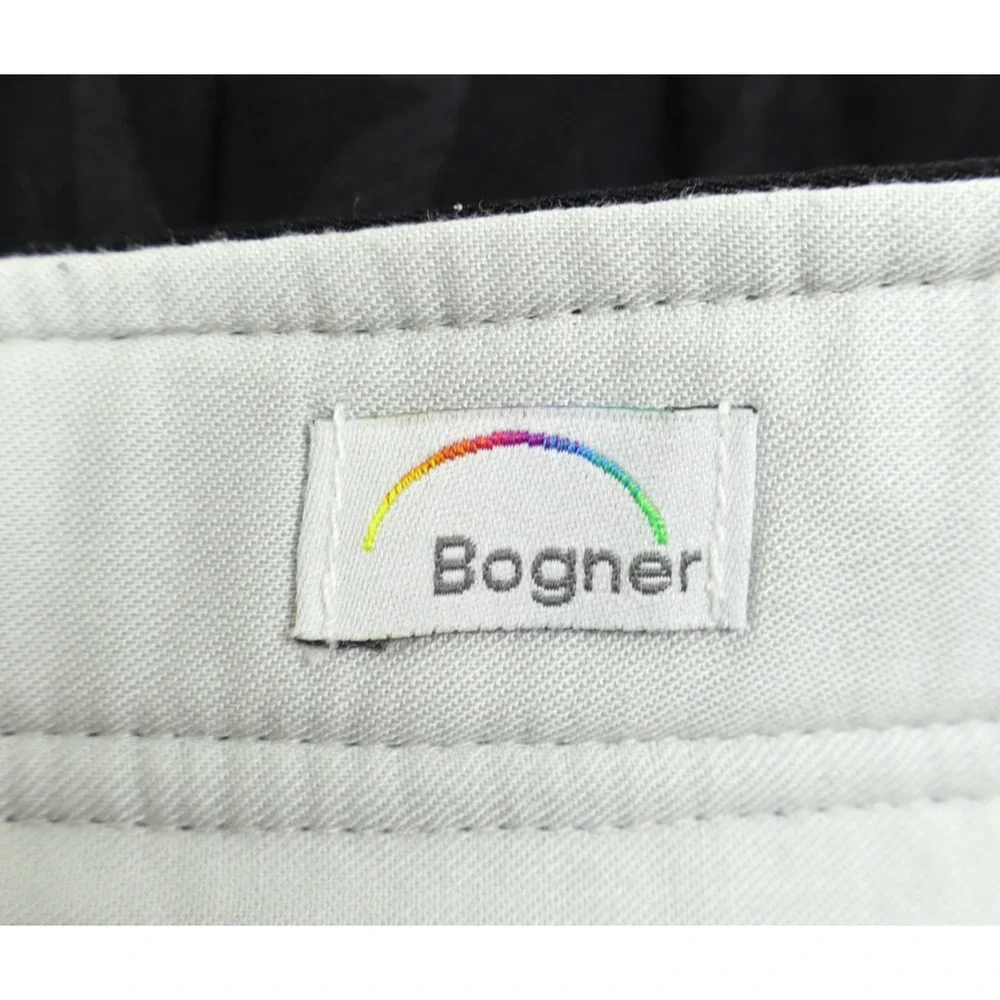 Bogner Vintage Women's Black Tonal Hawaiian Tropical Stirrup Ski Pants Sz 10R